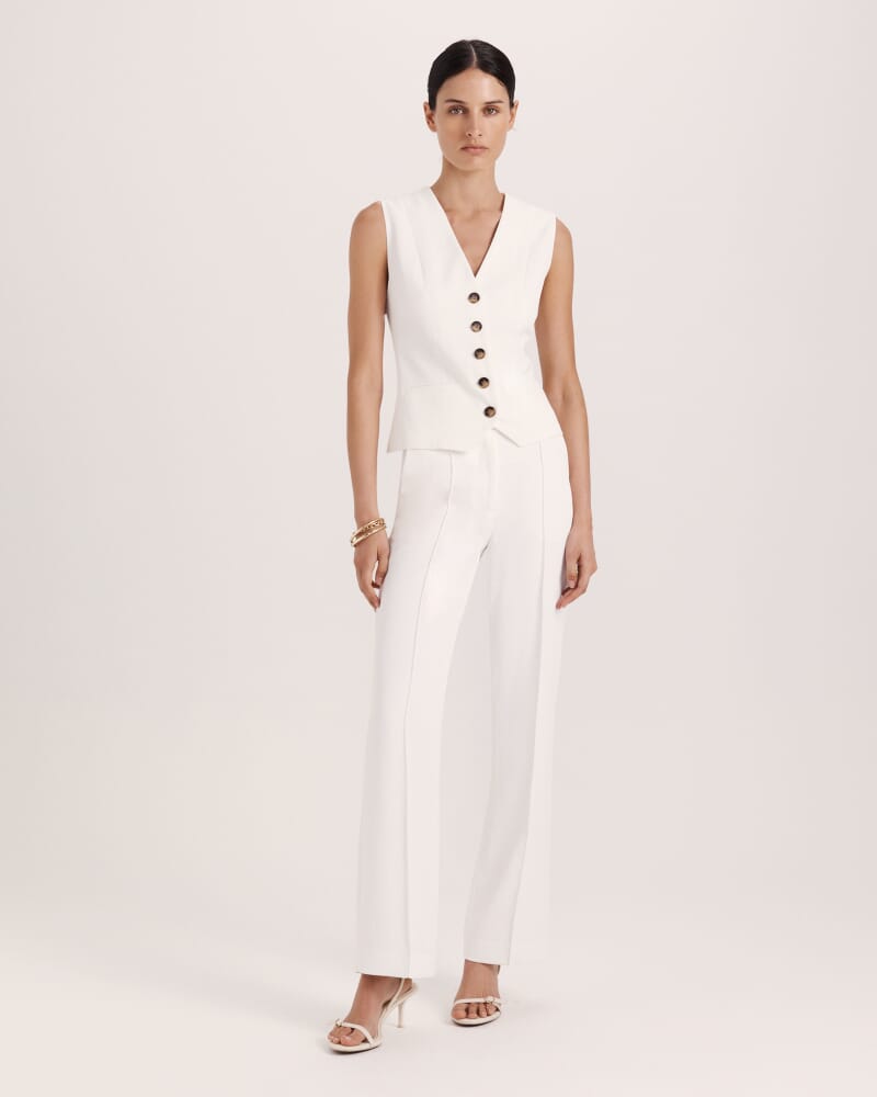 Dharma Wide Leg Pant in ALABASTER