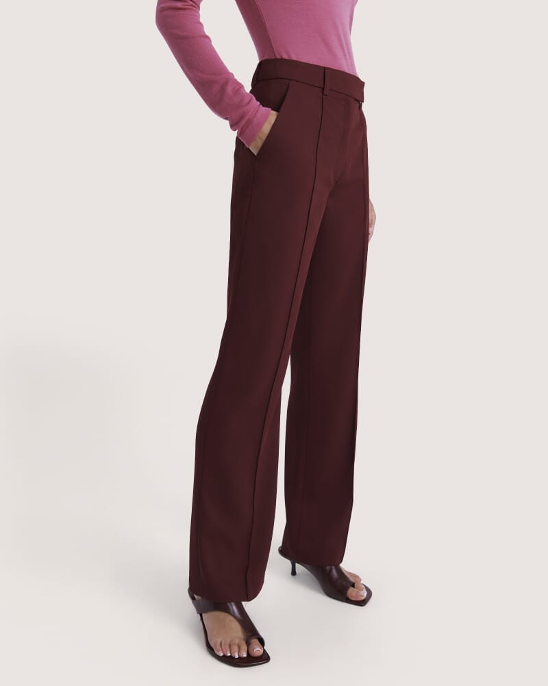 Dharma Wide Leg Pant in BERRY