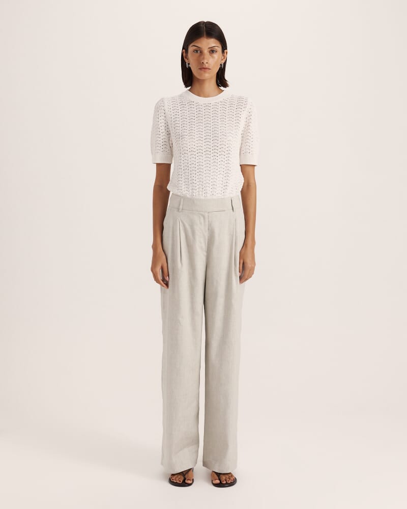 Mara Pleat Front Pant in FERN