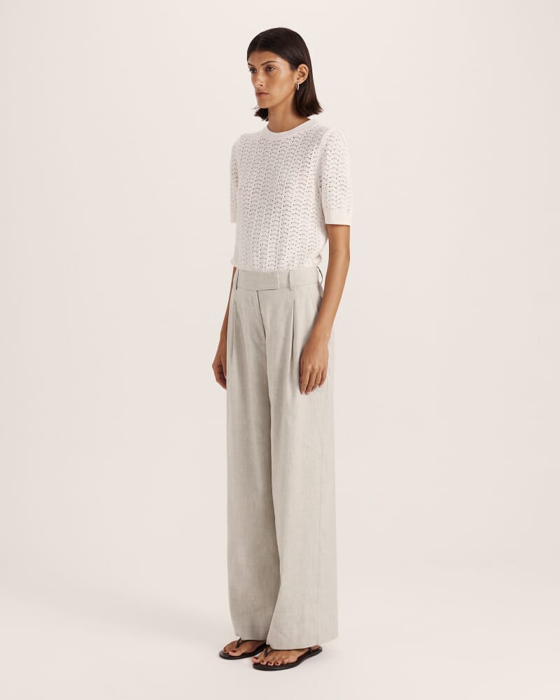 Mara Pleat Front Pant in FERN