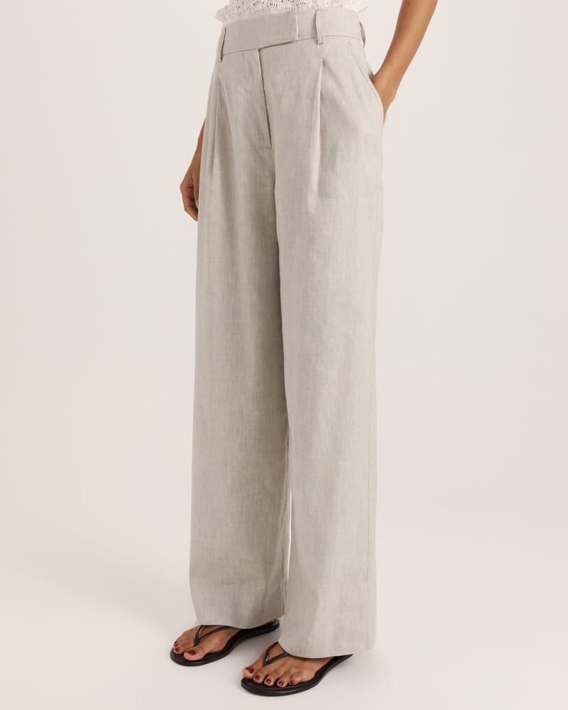 Mara Pleat Front Pant in FERN