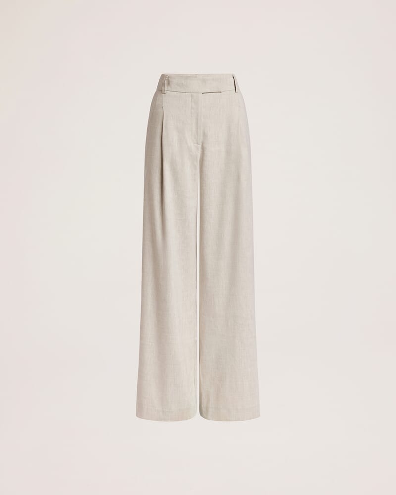 Mara Pleat Front Pant in FERN