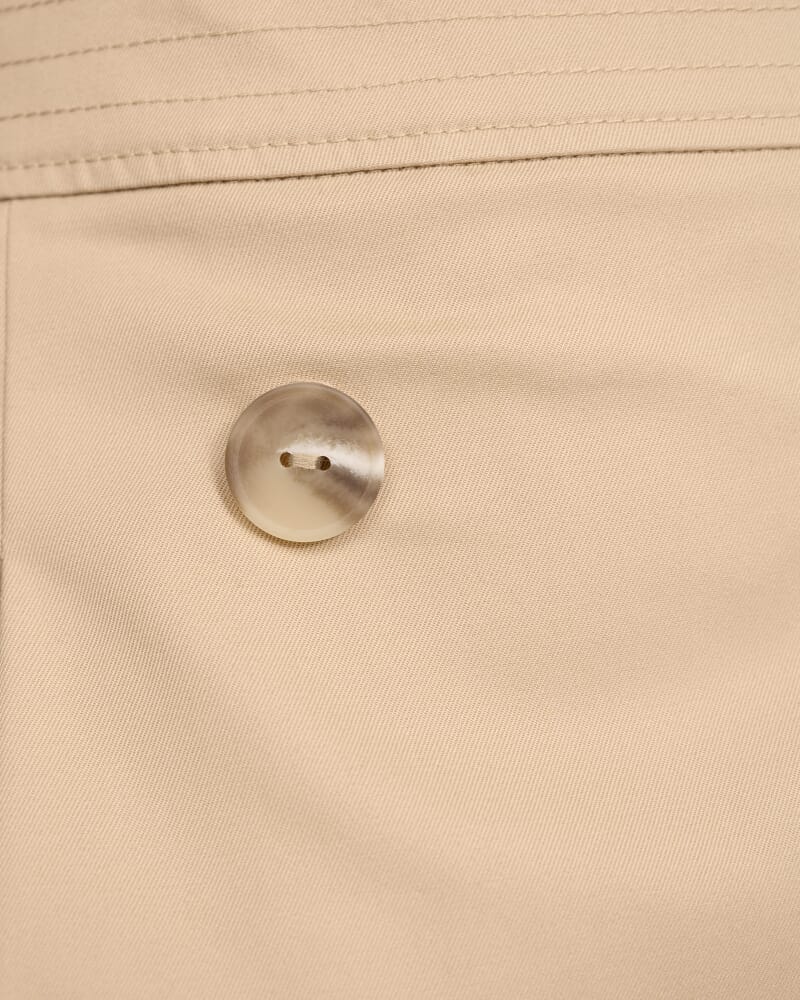 Lana Cotton Mini Skirt in CAPPUCCINO