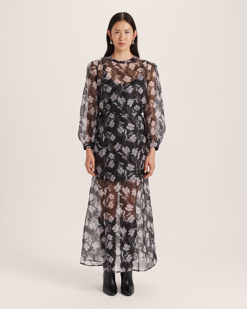 Primrose Silk Organza Skirt in MULTI