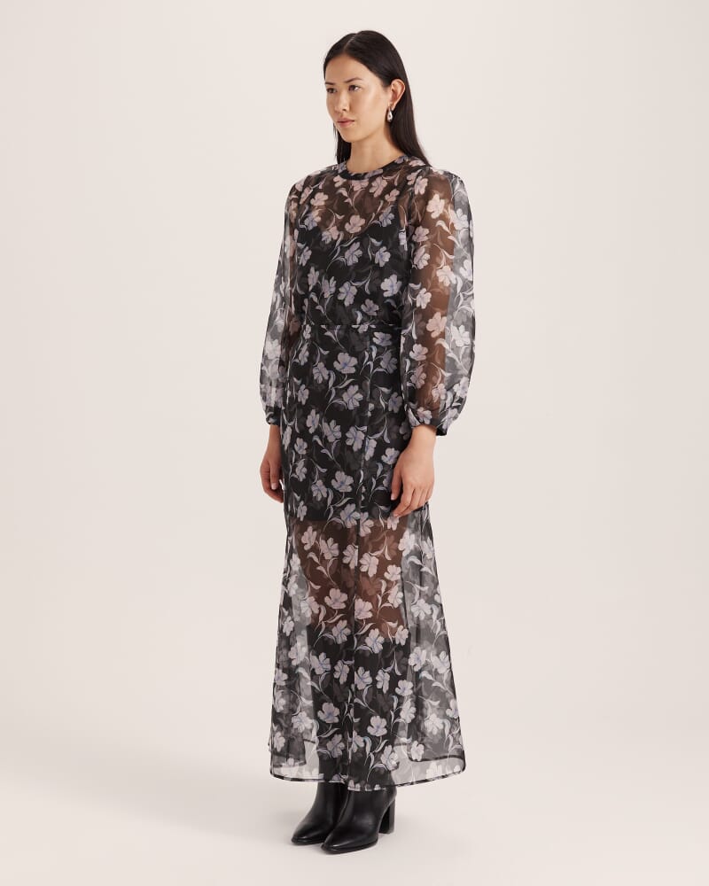 Primrose Silk Organza Skirt in MULTI