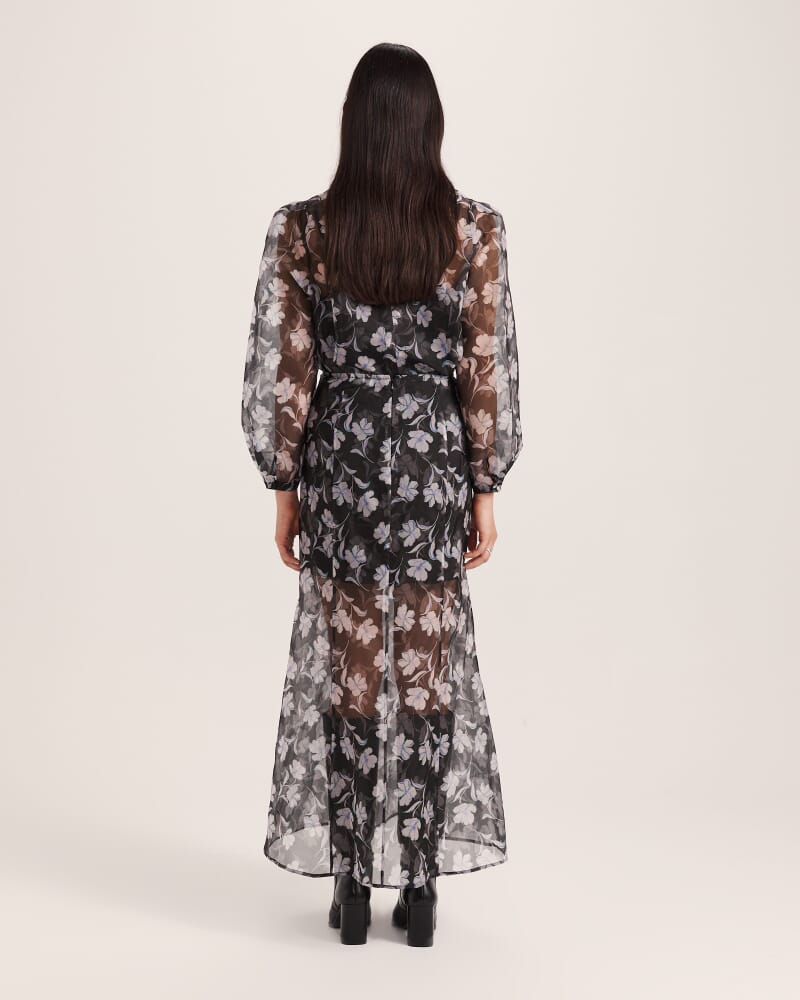 Primrose Silk Organza Skirt in MULTI