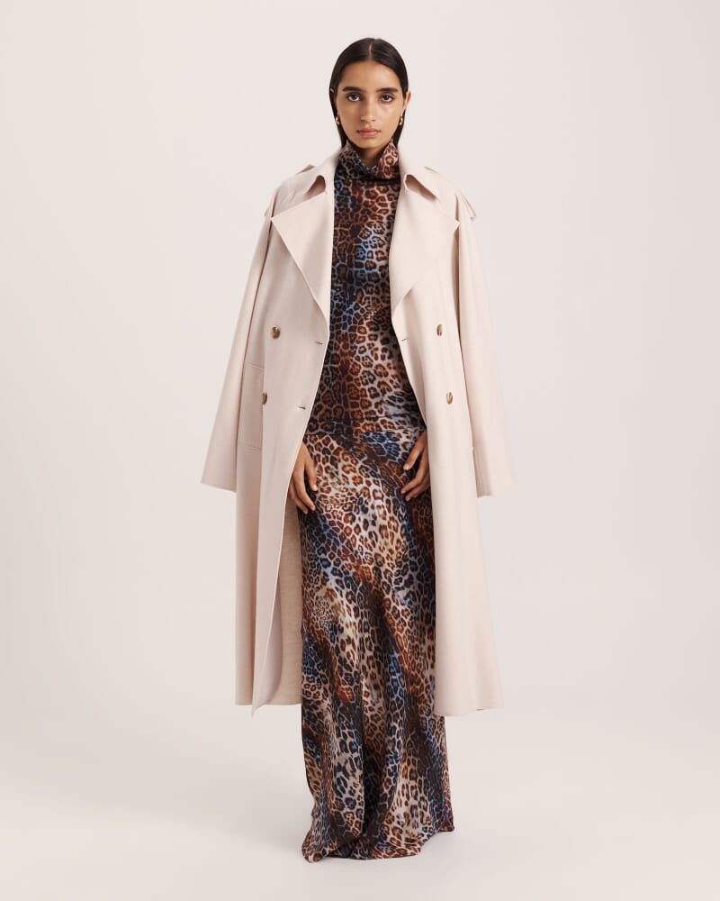 Malia Silk Midi Skirt in MULTI