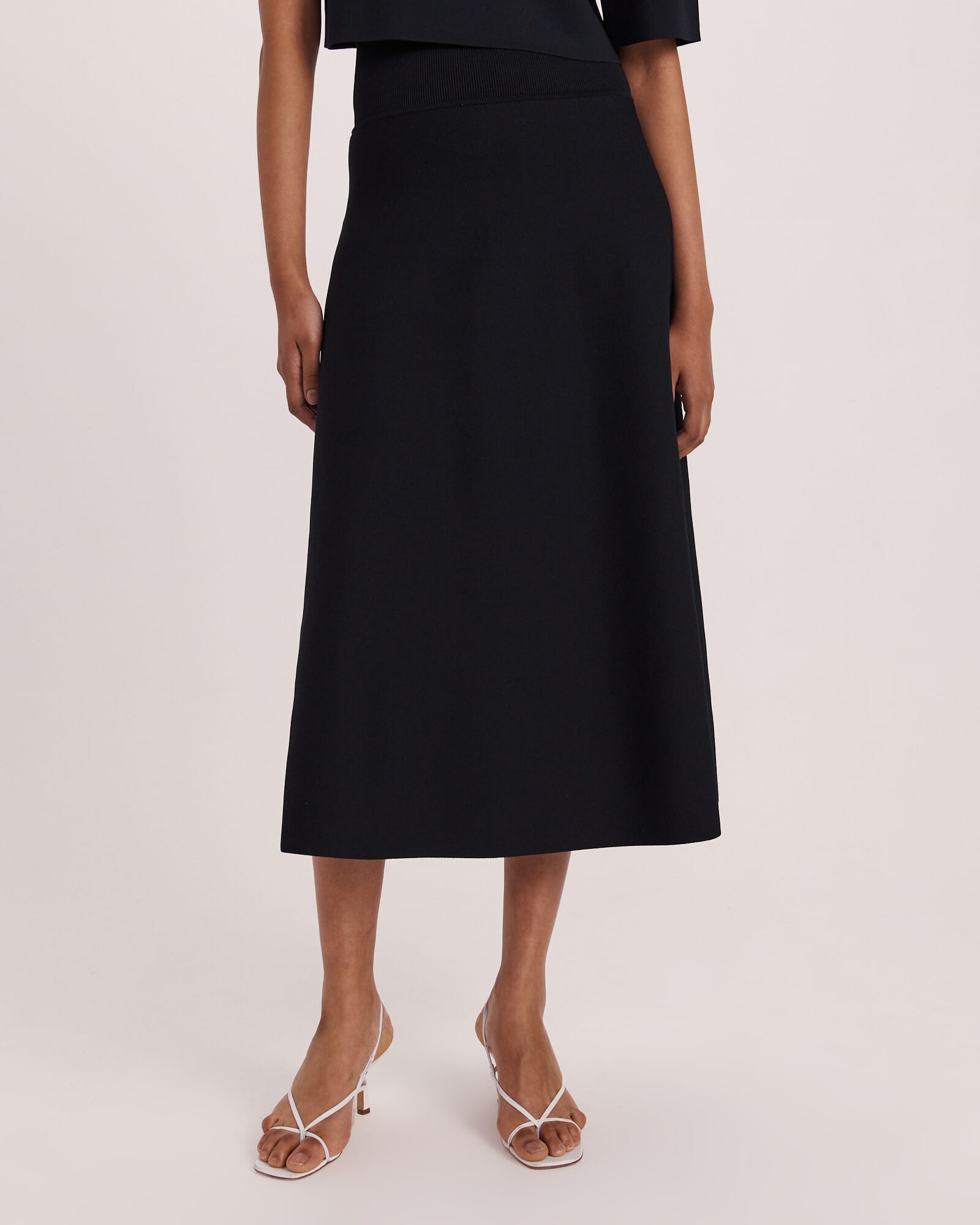 Mia Milano Knit Flared Skirt