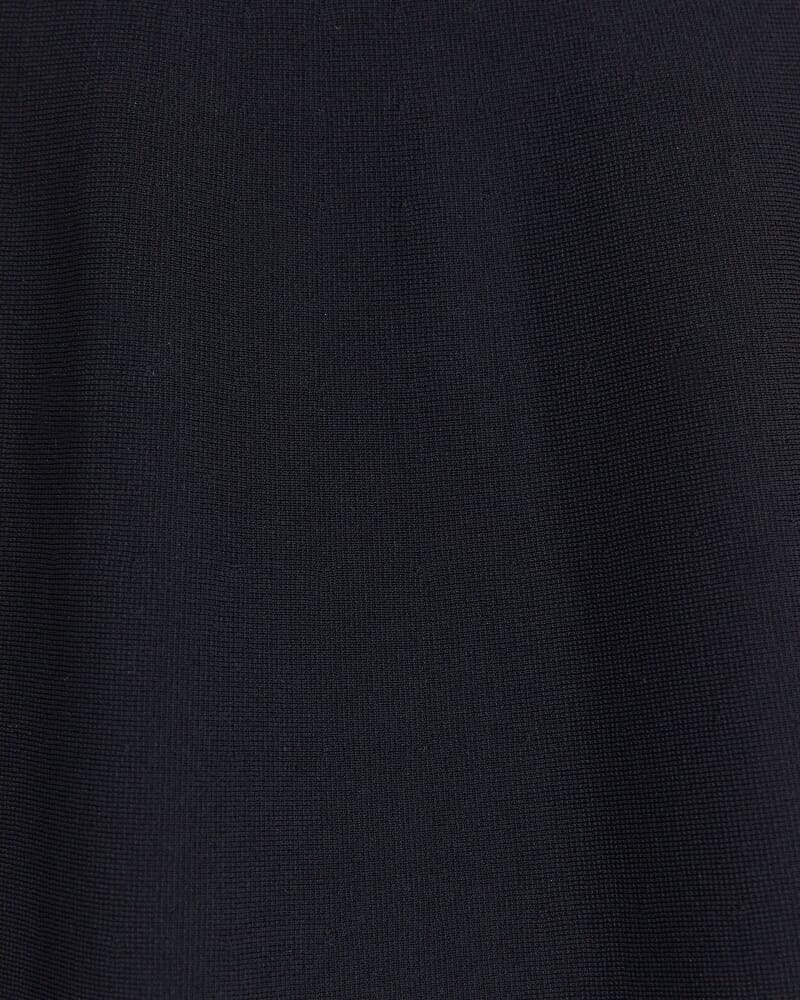 Mia Milano Knit Flared Skirt in BLACK