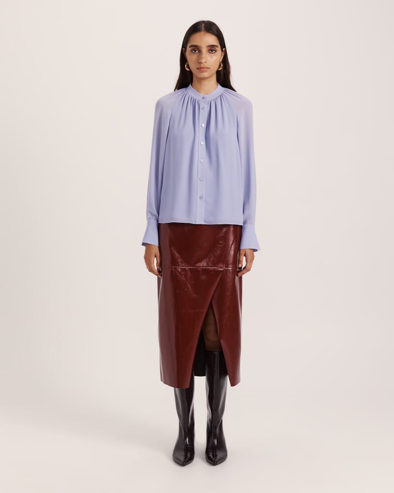 Willa Long Sleeve Shirt in PERIWINKLE