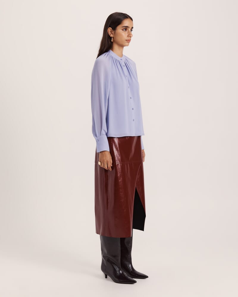 Willa Long Sleeve Shirt in PERIWINKLE
