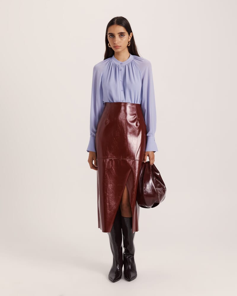 Willa Long Sleeve Shirt in PERIWINKLE