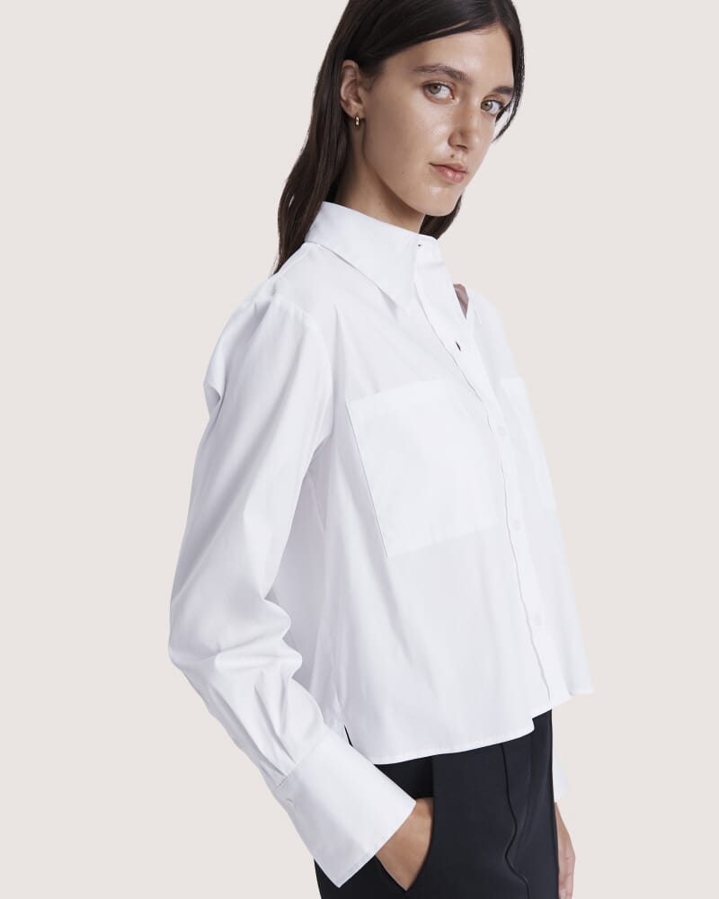 Dawn Cotton Shirt in WHITE