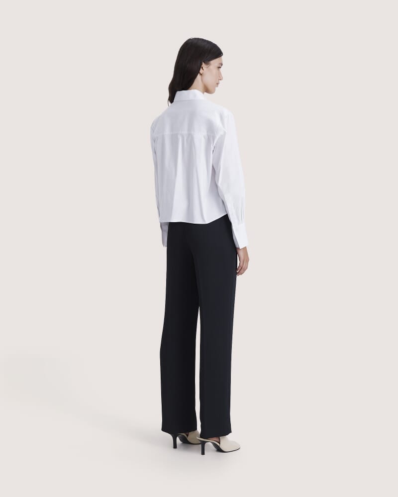 Dawn Cotton Shirt in WHITE