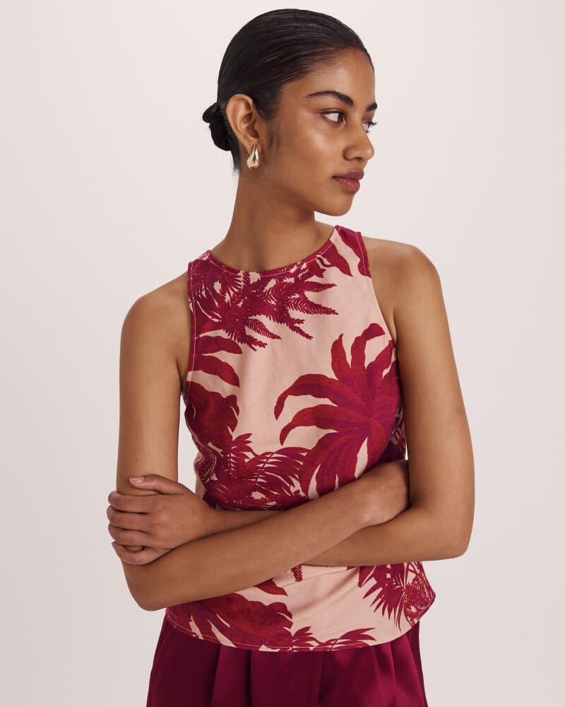 Brielle Top in RED MULTI