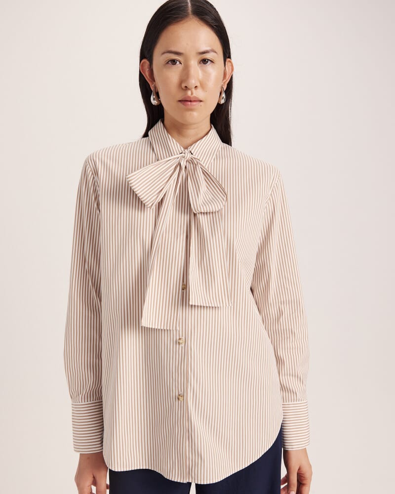 Totti Tie Stripe Shirt in MULTI