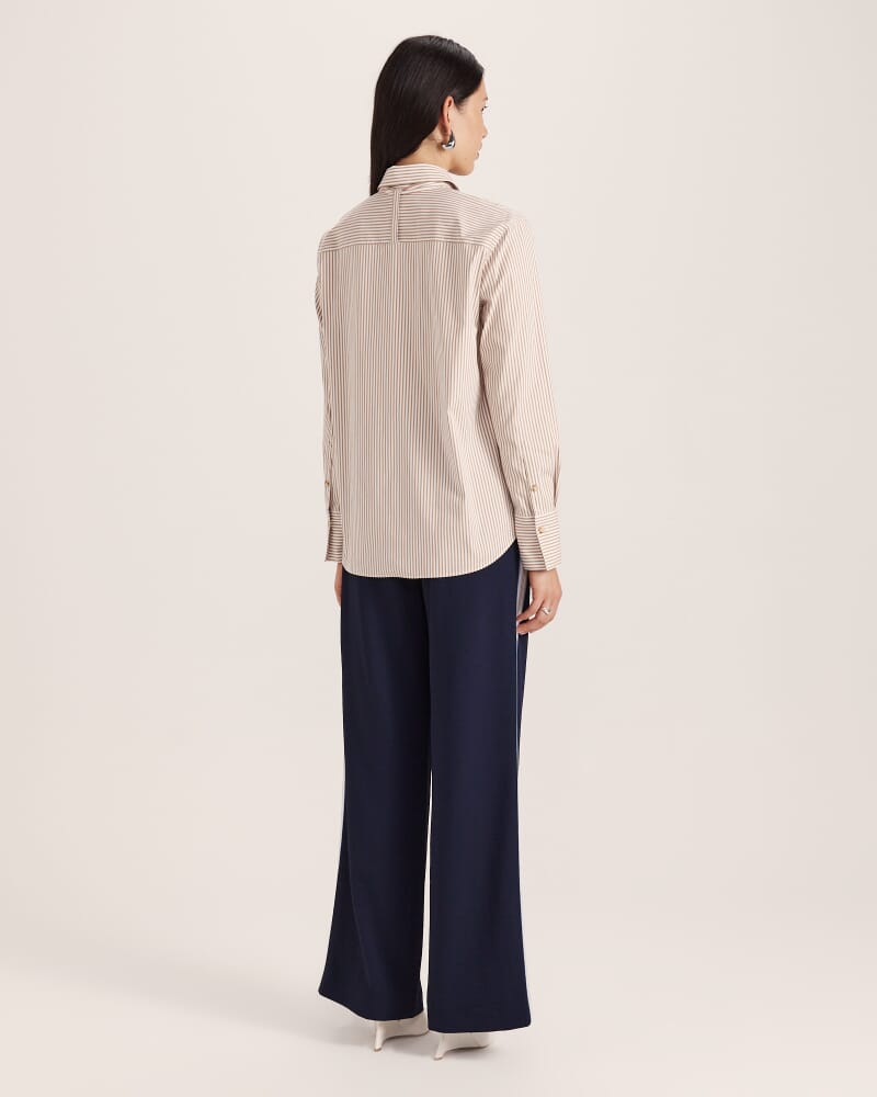 Totti Tie Stripe Shirt in MULTI