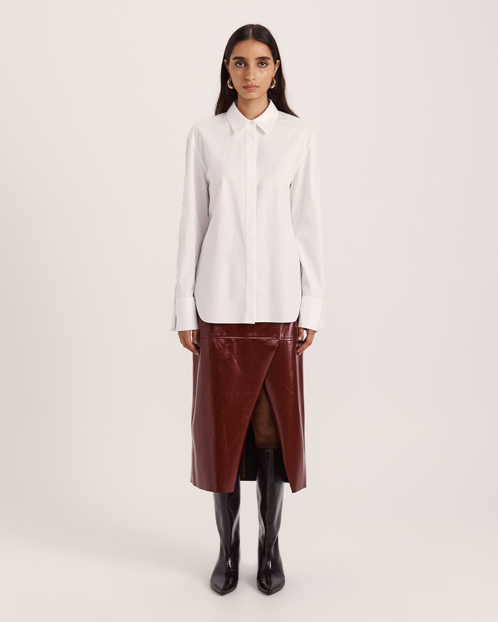 Gina Button Long Sleeve Shirt