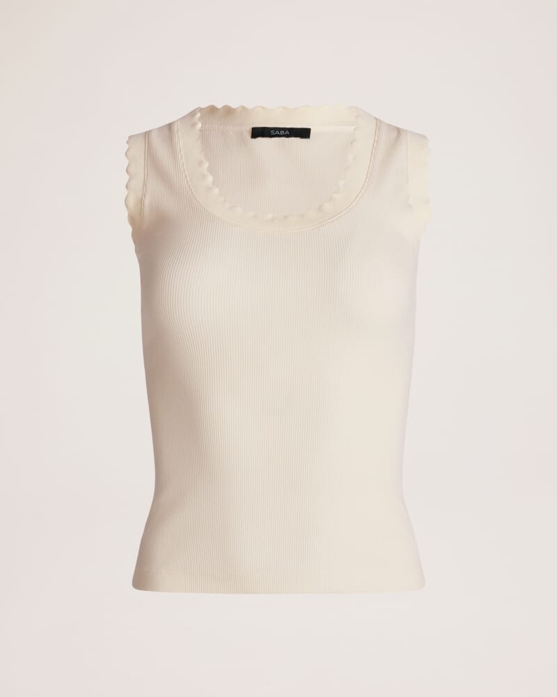 Emilie Scoop Neck Tank in LEMON