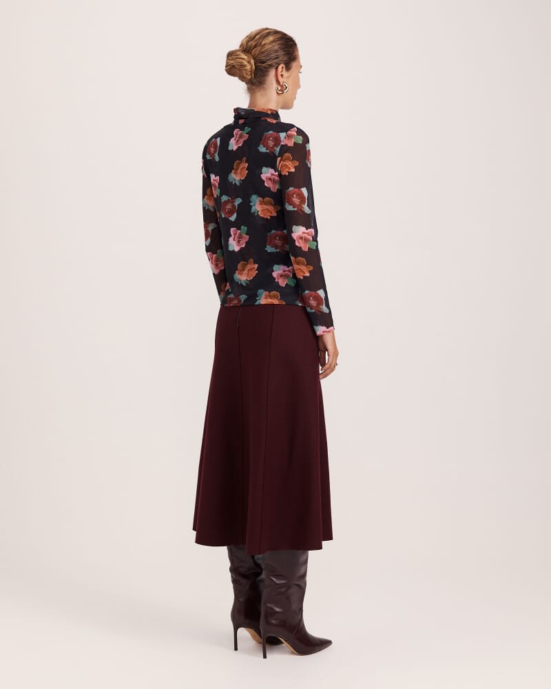 Bettina Long Sleeve Mesh Top in MULTI