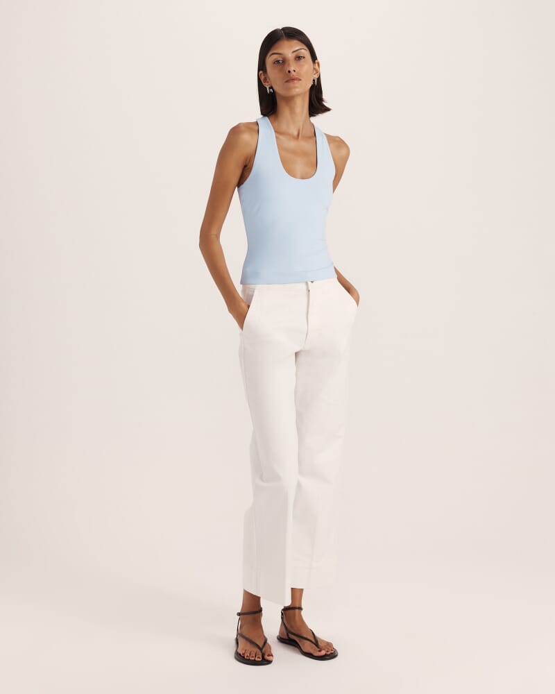 Parker Racer Tank in LIGHT BLUE