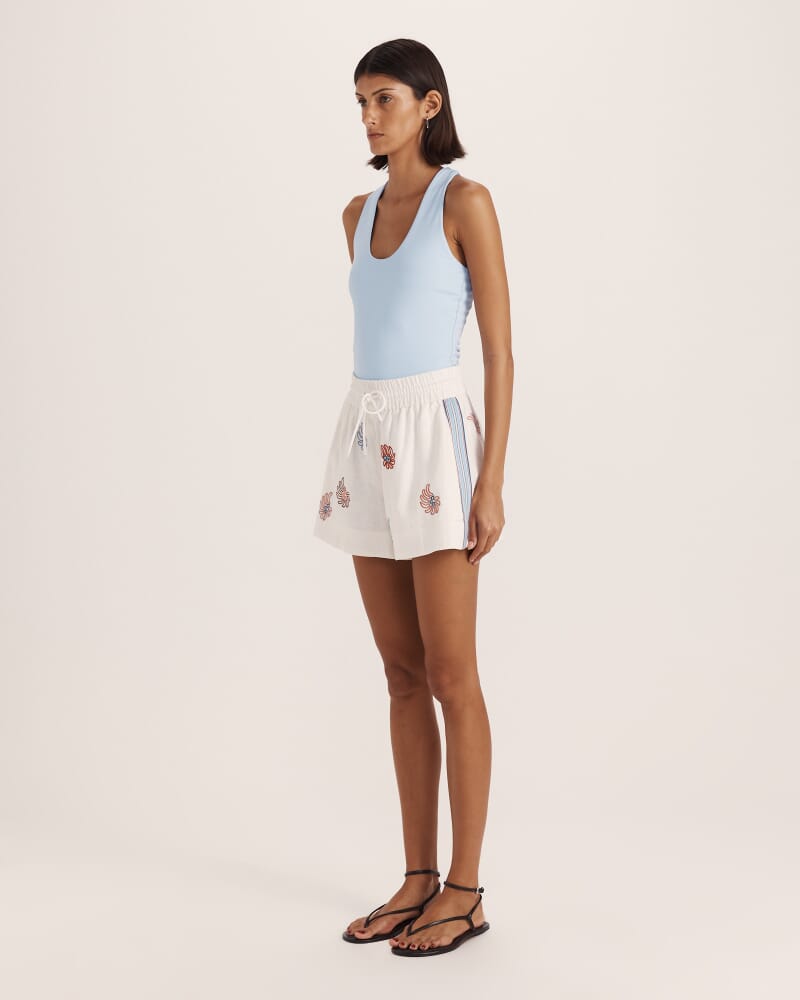 Parker Racer Tank in LIGHT BLUE