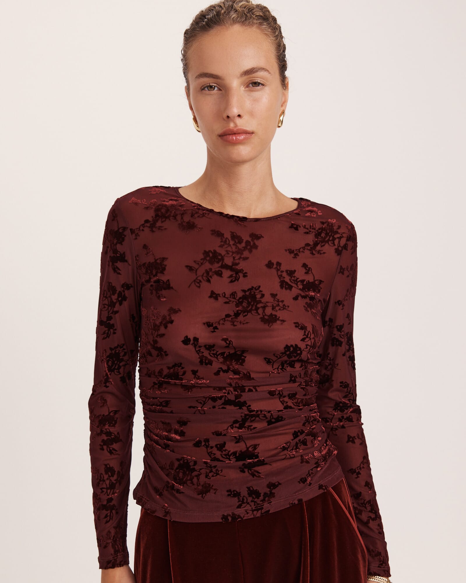 Bowie Burnout Long Sleeve Top