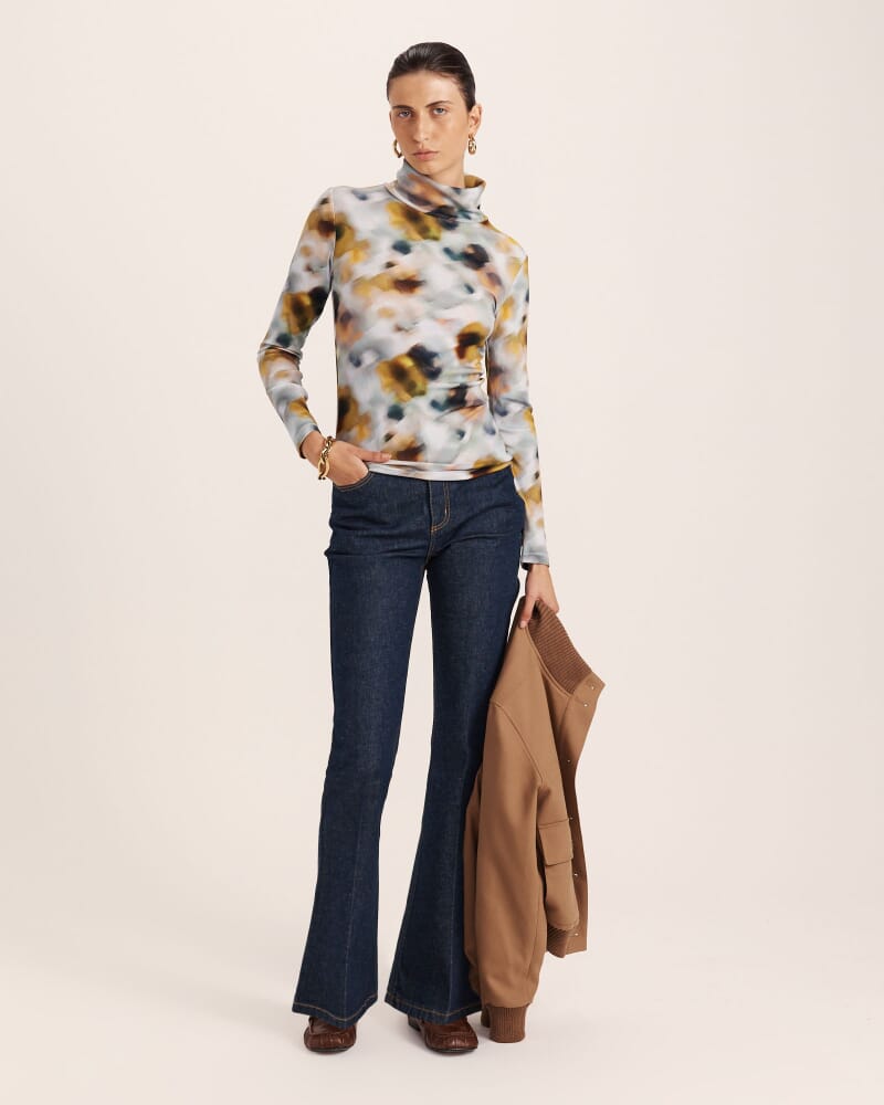 Shadow Emilie Floral Long Sleeve Top in MULTI