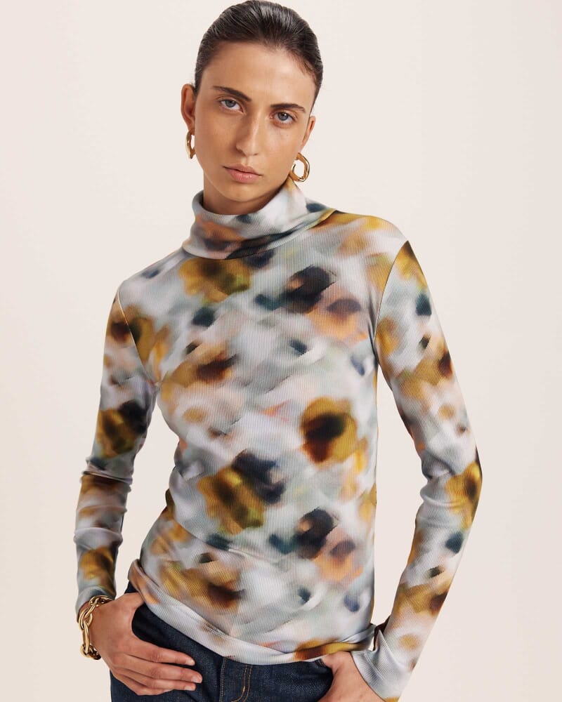 Shadow Emilie Floral Long Sleeve Top in MULTI