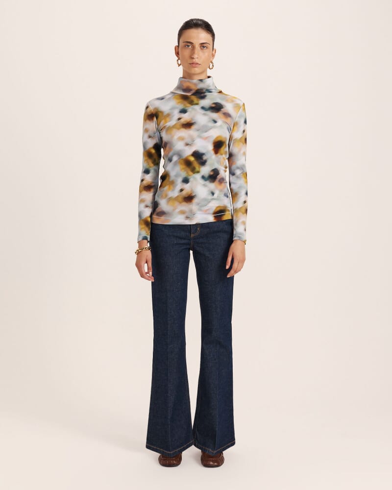 Shadow Emilie Floral Long Sleeve Top in MULTI