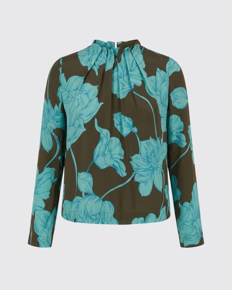 Verdisa Silk Long Sleeve Top in MULTI