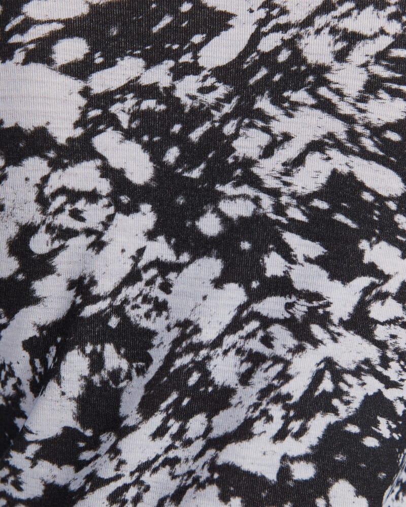 Truffle Wool Long Sleeve Top in BLUE/BLACK