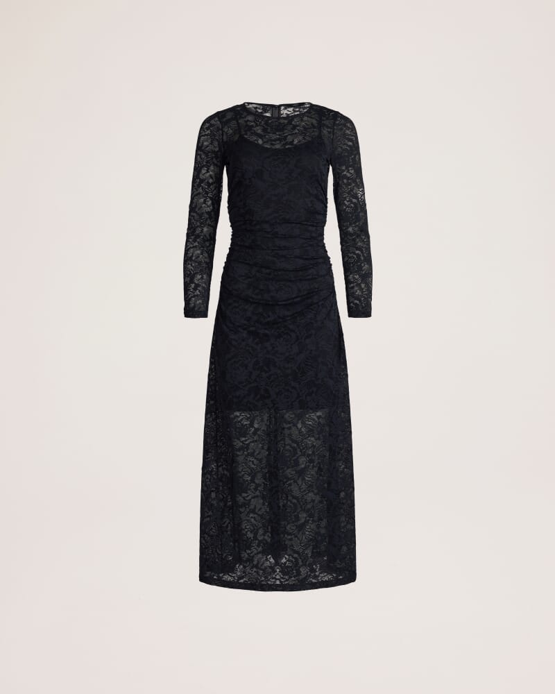 Stella Lace Maxi Dress in BLACK