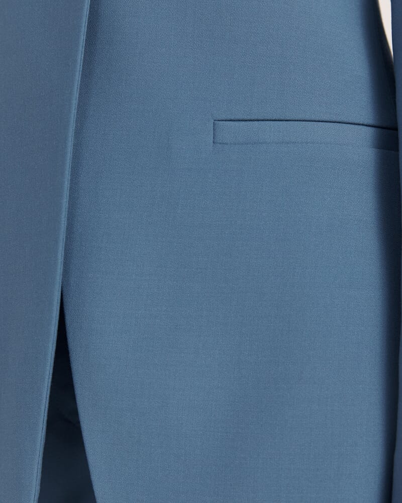 Celeste Wool Contoured Blazer in STEEL BLUE