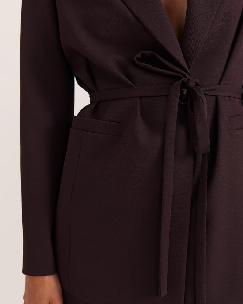 Dharma Belted Jacket in CAROB