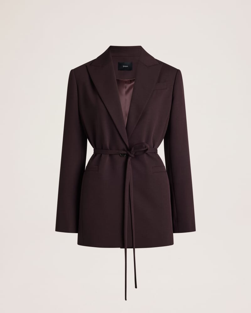 Dharma Belted Jacket in CAROB