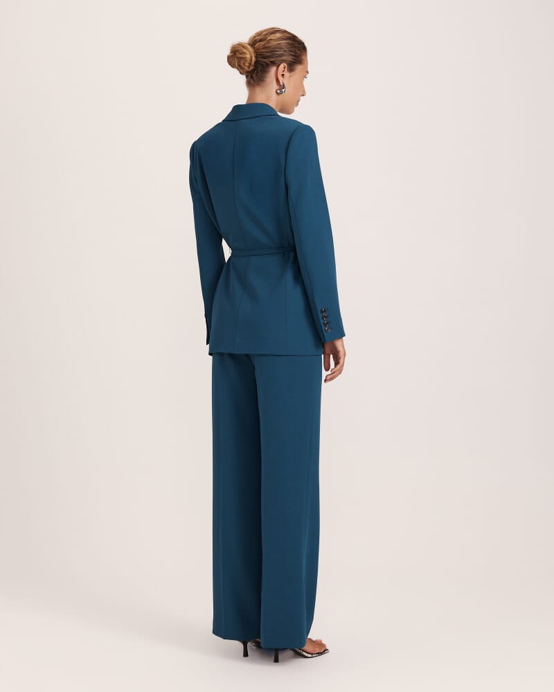 Dharma Belted Jacket in PEACOCK