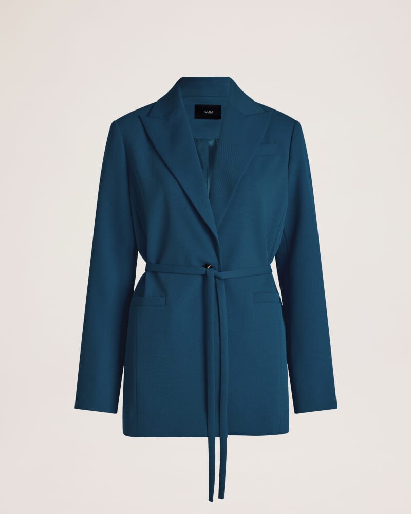 Dharma Belted Jacket in PEACOCK