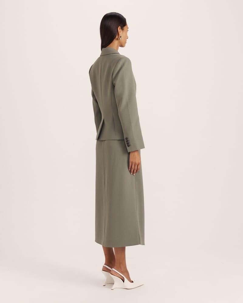 Dharma Single Breasted Jacket in GREEN TEA