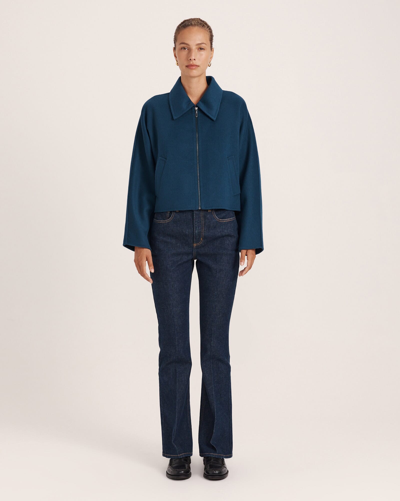 Kayla Wool Bomber Jacket