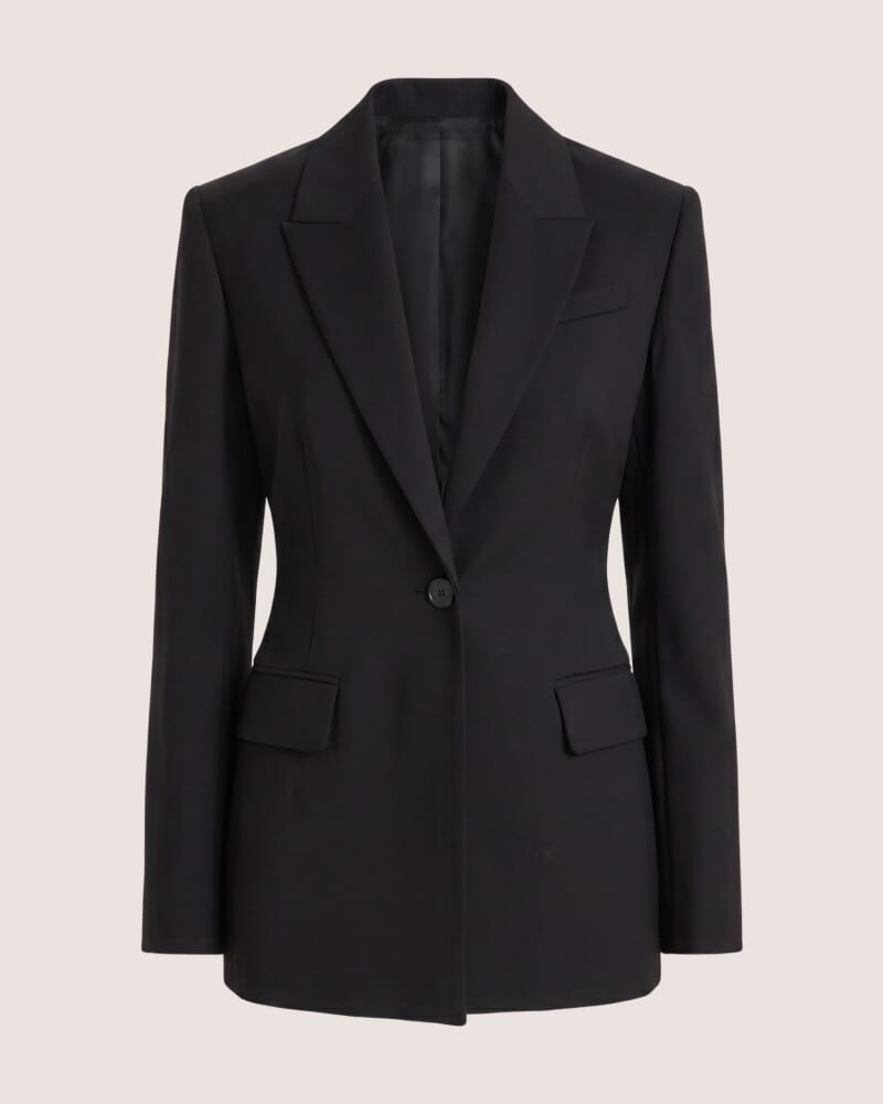 Celeste Wool Classic Blazer in BLACK
