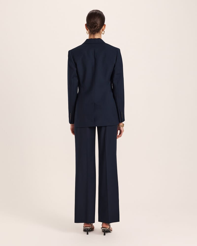 Celeste Wool Classic Blazer in FRENCH NAVY