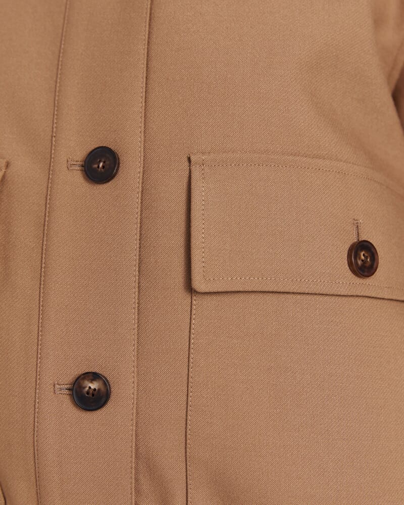 Fae Wool Bomber in TAN