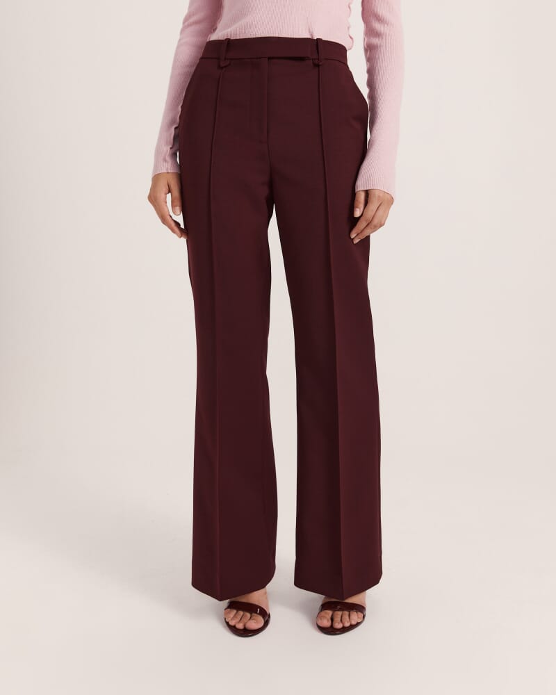 Bruna Bootleg Pant in MULBERRY