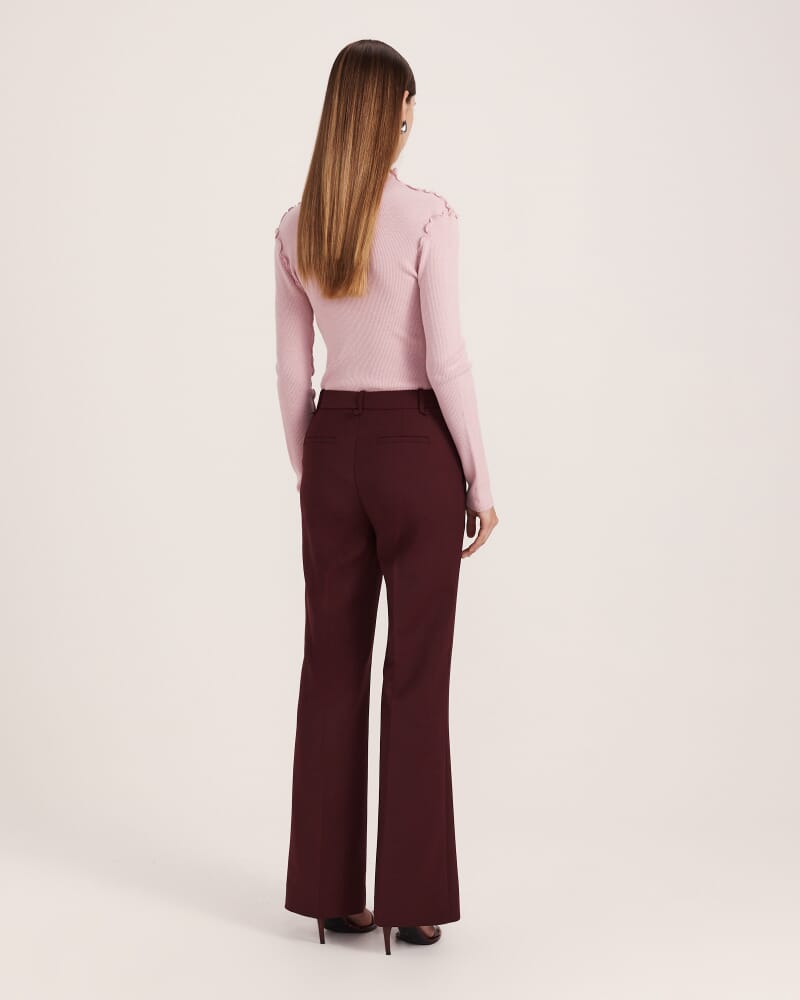 Bruna Bootleg Pant in MULBERRY