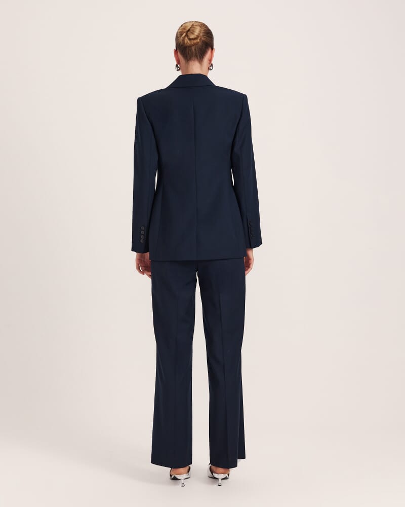 Celeste Wool Contoured Blazer in FRENCH NAVY