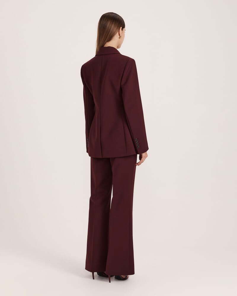 Bruna Contoured Blazer in MULBERRY