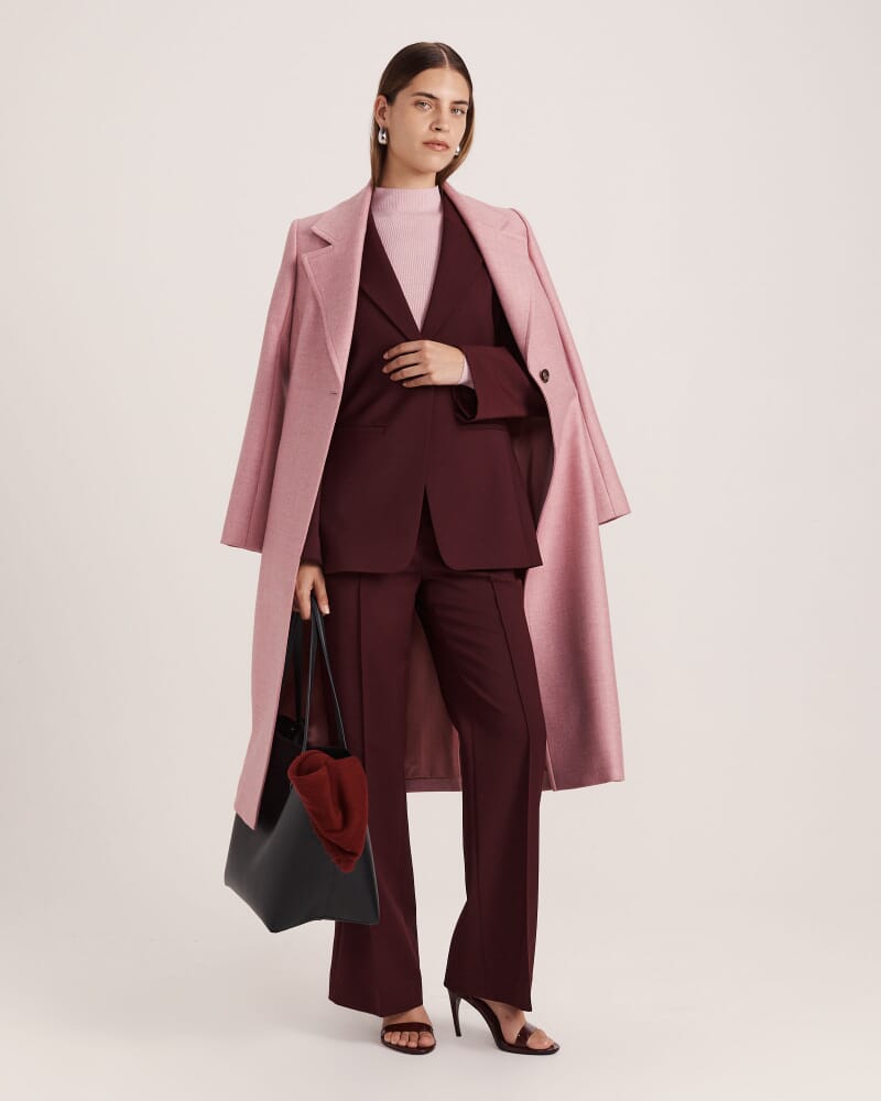 Bruna Contoured Blazer in MULBERRY