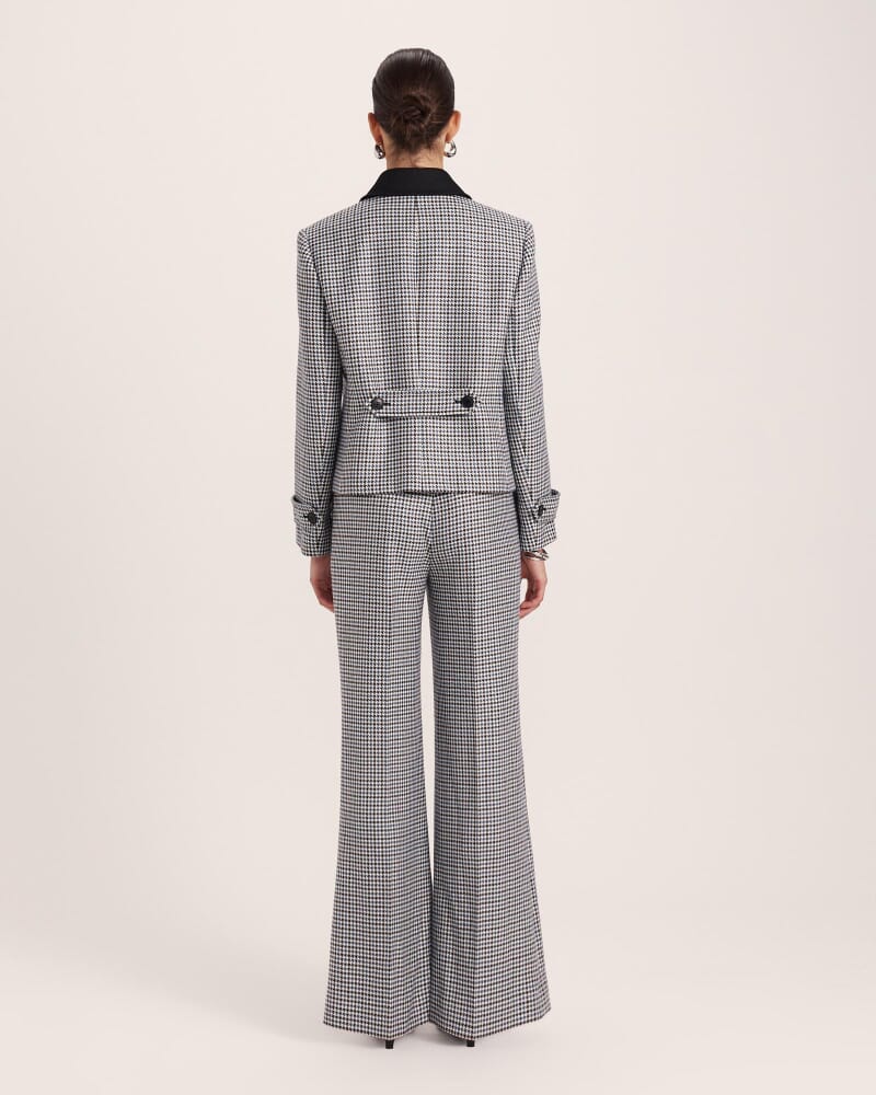Prudence Wool Check Peacoat in MULTI