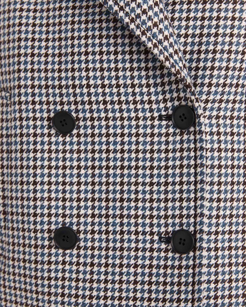 Prudence Wool Check Peacoat in MULTI